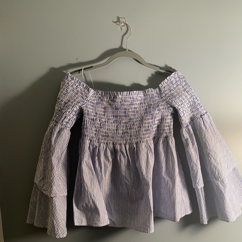 marled by reunited clothing off shoulder blouse - Picture 2 of 3